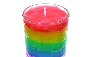 Rainbow Candle