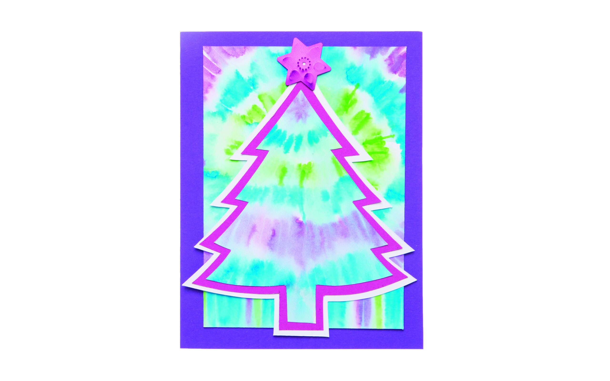 Tie-Dye Christmas Cards