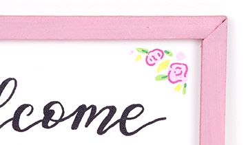 Wedding Sign Reverse Canvas