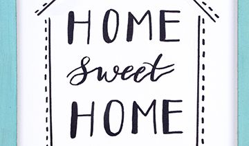 HOME SWEET HOME Reverse Canvas