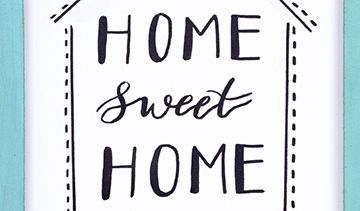 HOME SWEET HOME Reverse Canvas