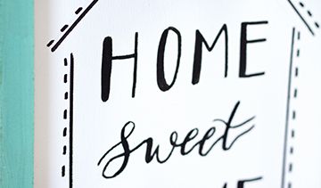 HOME SWEET HOME Reverse Canvas