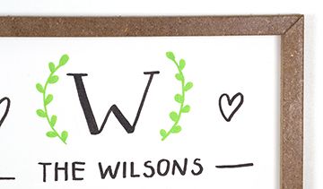 FAMILY NAME Reverse Canvas