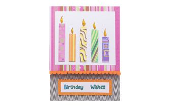 Jazzy Birthday Candles Card