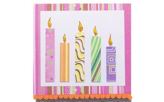 Jazzy Birthday Candles Card