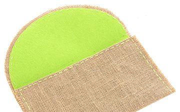 Hessian Clutch Bag