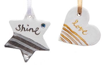 Mini Sentiment Clay Decorations