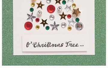 Jewelled Christmas Tree Card