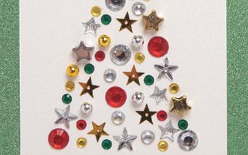 Jewelled Christmas Tree Card