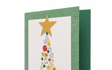 Jewelled Christmas Tree Card