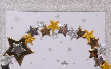 Star Wreath Card