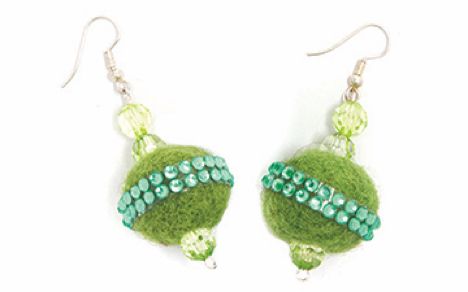 Felt Ball Earrings