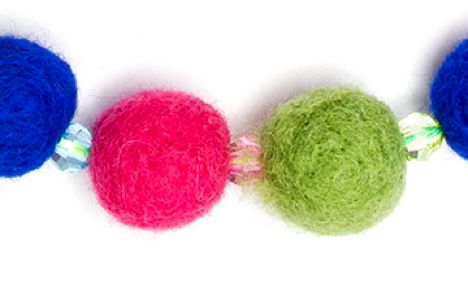 Felt Ball Necklace