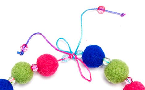 Felt Ball Necklace