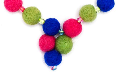 Felt Ball Necklace