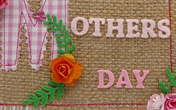 Handsewn Mother’s Day Card