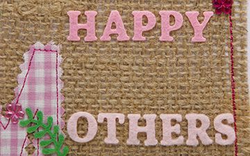 Handsewn Mother’s Day Card