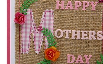 Handsewn Mother’s Day Card