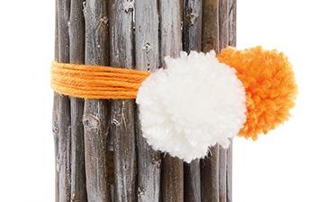 Willow & Pom Pom Can Utensil Holder