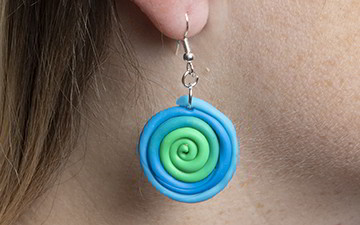 Coiled Polymer Clay Jewellery