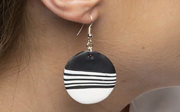 Monochrome Polymer Clay Jewellery