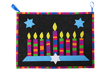 Hanukkah Glittery Menorah