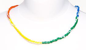 Hama Bead Rainbow Necklace