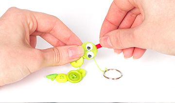 Button Snake Keyrings