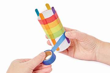 Rainbow Cardboard Tube French Knitter