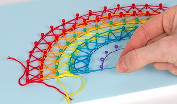 Rainbow String Art