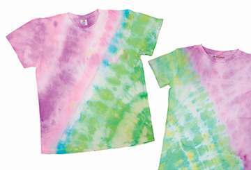 Diagonal Stripe Tie-Dye T-Shirt