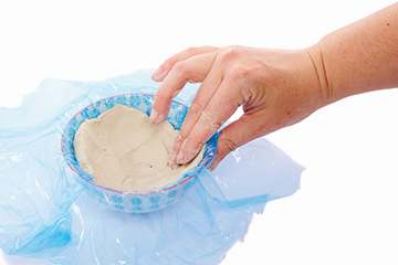 Fingerprint Bee Clay Trinket Dish