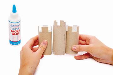 Cardboard Tube Sandcastle Pen Pot