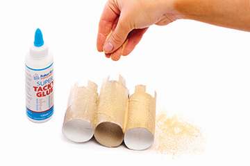 Cardboard Tube Sandcastle Pen Pot