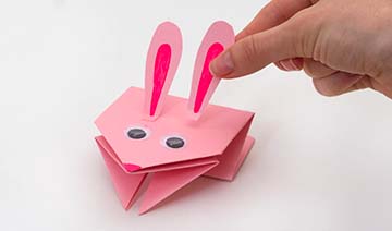 Origami Hopping Bunny