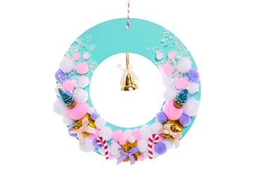 Pastel Christmas Wreath