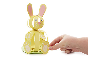 3D Paper Bunny Ornament