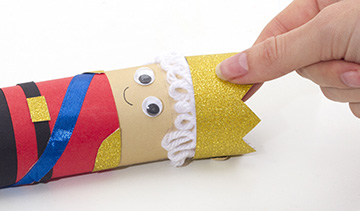 King Charles Cardboard Tube Mascot