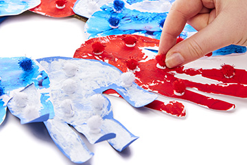 Coronation Handprint Wreath