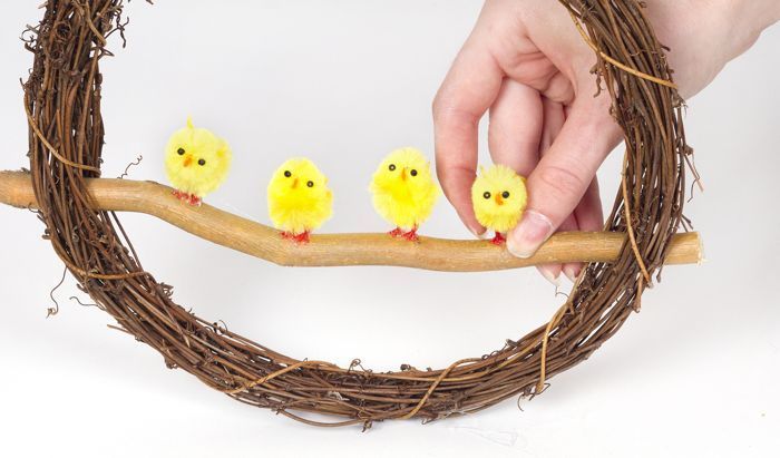 Easter Chick Wreath