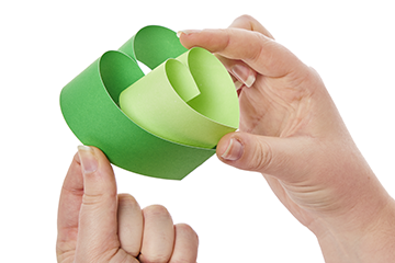 3D Paper Shamrock