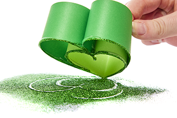 3D Paper Shamrock