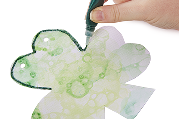 Shamrock Bubble Painting Bunting