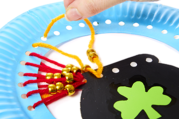 Pot of Gold Paper Plate Threading