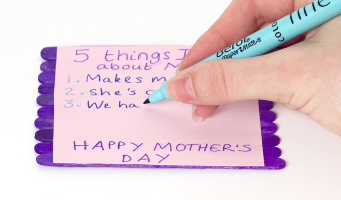 Mother’s Day Folding Pop Stick Card