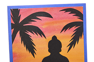 Buddhist Silhouette Cards