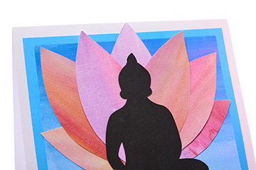 Buddhist Silhouette Cards