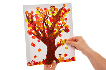 Pom Pom Printed Tree Picture