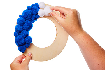 Bastille Day Pompom Wreath