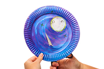 Interactive Paper Plate Bat